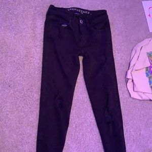 American eagle 00 jeans Black with rips